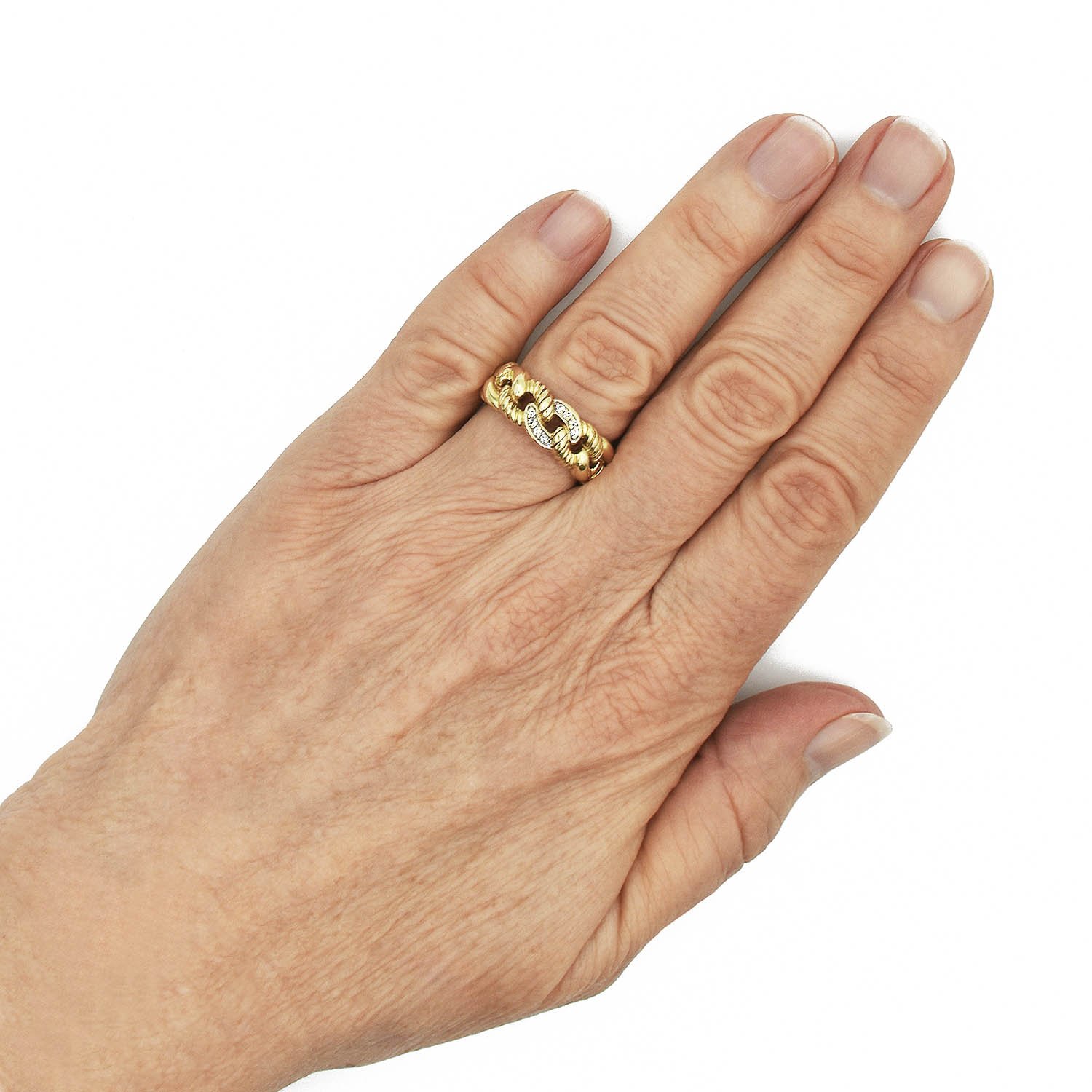 530park 指輪 530PARK Curb Chain Combination S Ring カーブチェーン